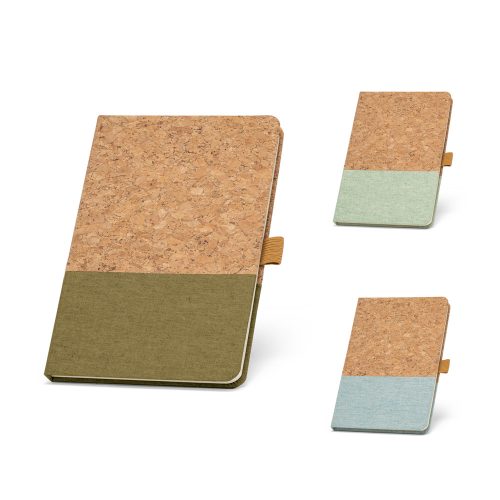 KLEE II. A5 რვეული ქორქისა და ლინენის მასალით, ხაზიანი ფურცლებით