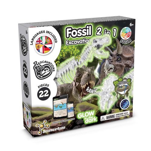 2 in 1 Fossil Excavation Kit I. საგანმანათლებლო თამაში ბავშვებისთვის