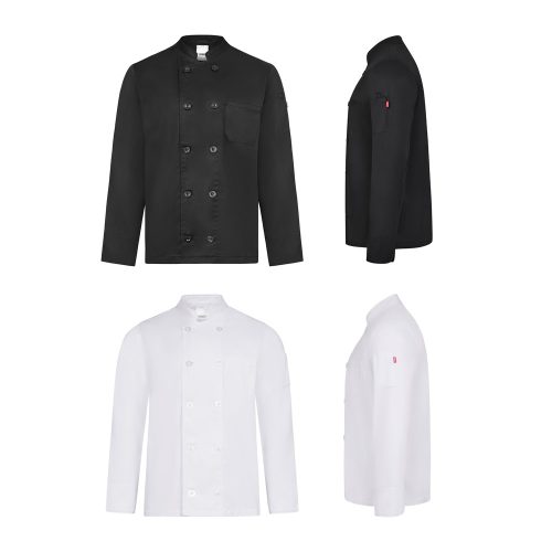 VL BACO. სამზარეულოს გრძელი მკლავიანი ჟაკეტი (190 გ/მ²)