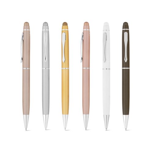 JULIE. ბურთულიანი კალამი გადამუშავებული ალუმინიუმით (100% rAL) ტაჩ ტიპით