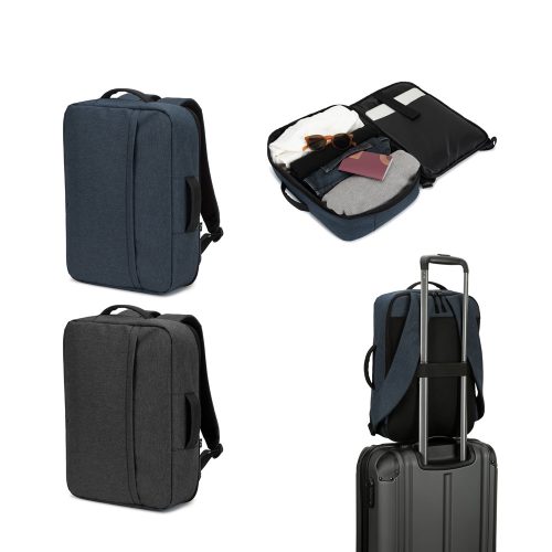 NIAMEY. 15.6" ლეპტოპის ზურგჩანთა მაღალი სიმკვრივის 300D RPET პოლიესტერით