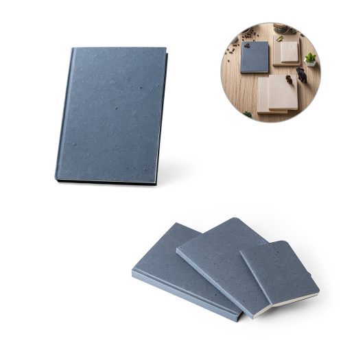 COFFEEPAD RIGID. A5 ნოუთბუქი მყარი ყდით, დამზადებული ყავის ნაჭუჭის ნარჩენებისგან (65%)