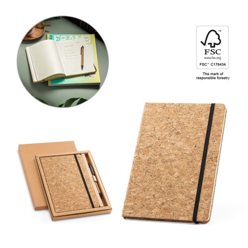 FREUD. A5 ნოუთპადი და ბურთულიანი კალმის ნაკრები ქორქში