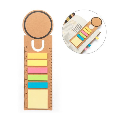 SAWYER. 3-in-1 საოფისე ნაკრები, დამზადებული 100% გადამუშავებული ქაღალდით, მრგვალი თავით და შავი ბეჭდვით გარშემორტყმული