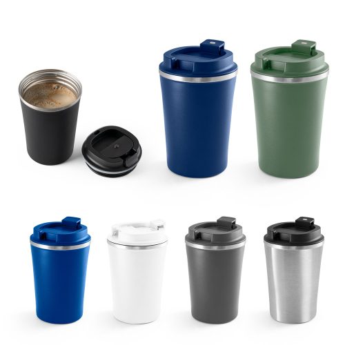 PHELPS. უჟანგავი ფოლადის და PP-ს მოგზაურობის ჭიქა 470 mL