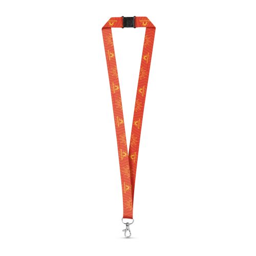 BRISTOL. SET Lanyard SUBLIMATION Long II (20 mm) საკიდი Hook Trigger Snap 20 mm-ით და უსაფრთხოების საკეტით
