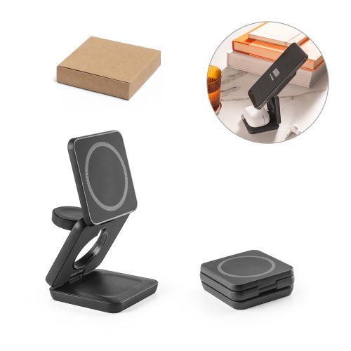 BROGLIE. სუპერ სწრაფი 15W 4-ში-1 მაგნიტური უსადენო დამტენი გადამუშავებული ABS-დან (100% rABS)