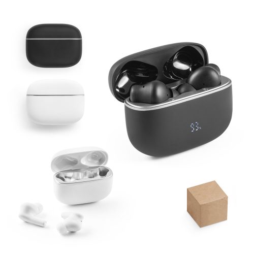 CAUBY. უსადენო ყურსასმენი გადამუშავებული ABS-დან (100% rABS) ANC-ით და 10 საათი ბატარეის ხანგრძლივობით